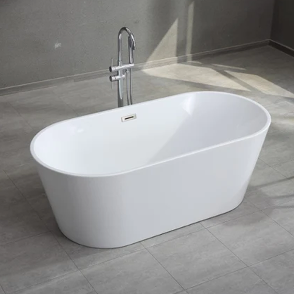 Banyetti Newton Freestanding Acrylic Bath - White (Select Size)
