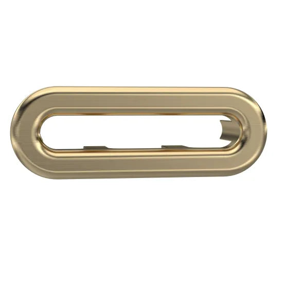 NOVA Brushed Brass Oval Overflow Cover