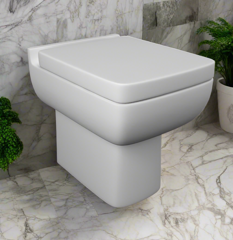 KV Options 600 Back to Wall WC Pan with Soft Close Seat