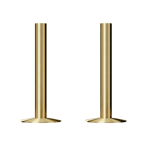 Banyetti Radiator 15mm Pipes & Rosettes 180mm Length – Brushed Brass