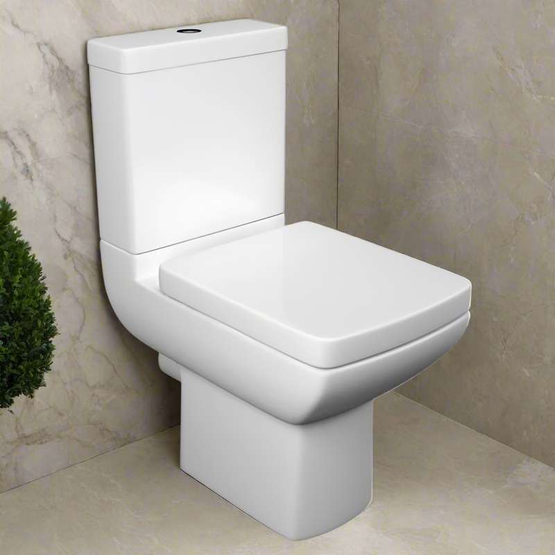 KV Pure Close Coupled Open Back Toilet with Soft Cose Seat