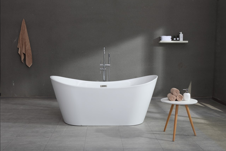 Banyetti Pure Freestanding Acrylic Bath - White (Select Size)