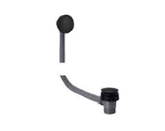 Carron Black Sprung Bath Waste & Overflow