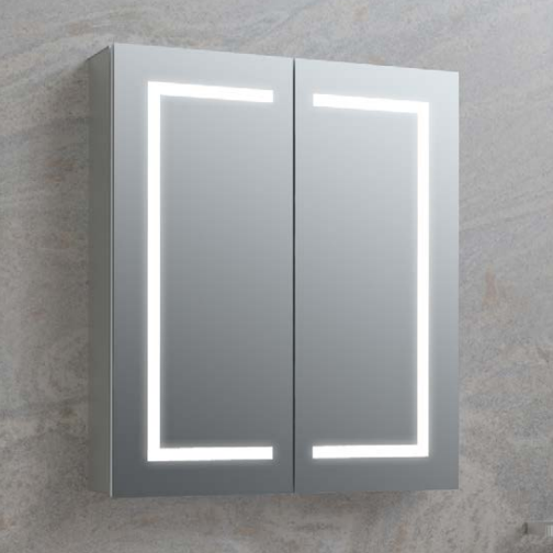 ATC Remy 700 x 600 Double  Illuminated Mirror Cabinet with Sensor Switch