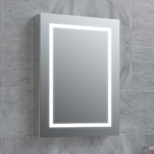 ATC Remy 700 x 500 Single Illuminated Mirror Cabinet with Sensor Switch