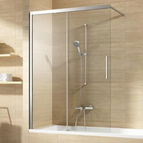 ATC 1200 x 1500 Sliding Bath Screen - Chrome