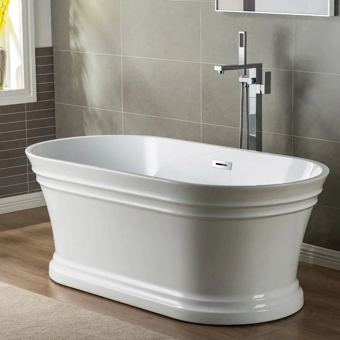 Banyetti Savoy 1700x750 Freestanding Traditional Bath - White