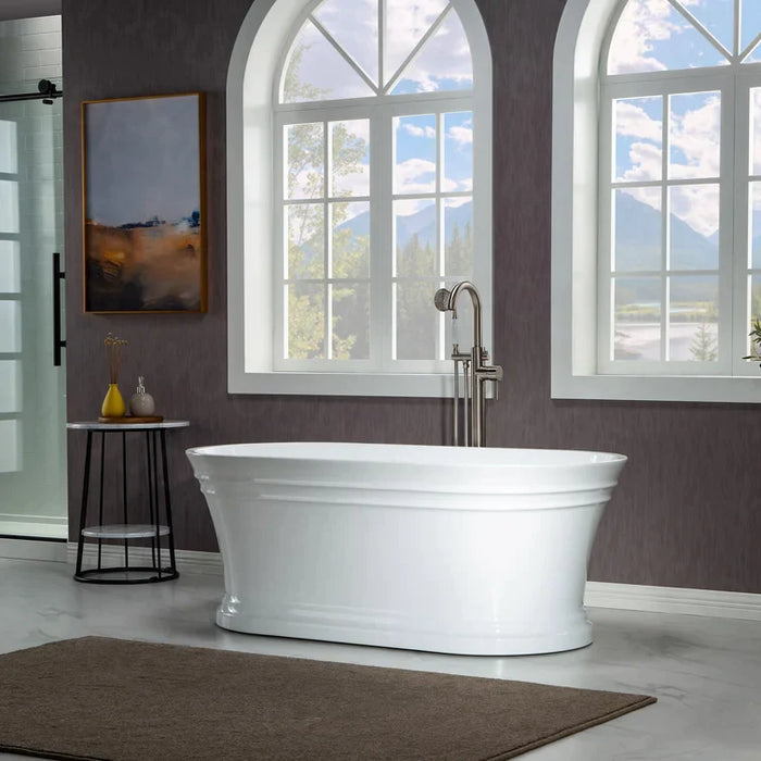 Banyetti Savoy 1700x750 Freestanding Traditional Bath - White