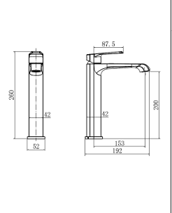 HB Montana Tall Mono Basin Mixer - Select Colour