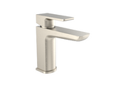 Mono basin mixer brushed nickel – close‑up showing brushed nickel surface and single‑lever handle of the basin mixer