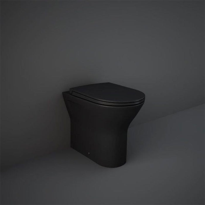 RAK Ceramics Feeling Soft Close Toilet Seat - Matt Black