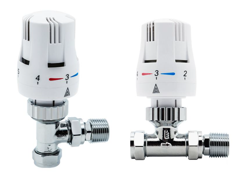 KV Galaxy White Lockshield Angled Valves
