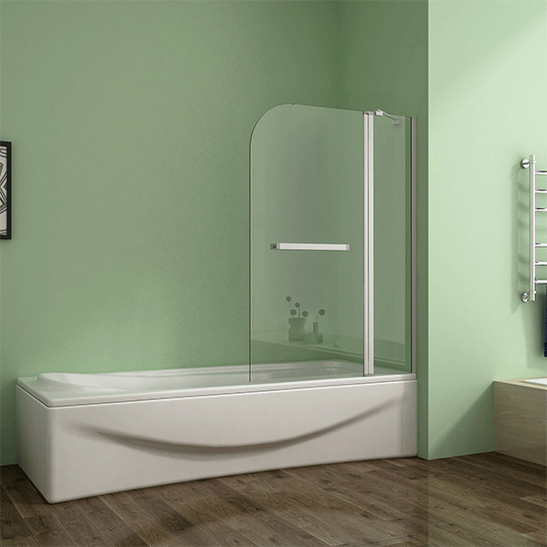 Linea 1000 x 1400 Pivot Bath Screen Panel - Electro Off White