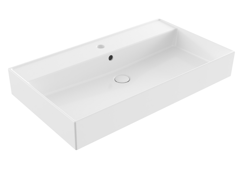 Banyetti Venti Wall Hung Vanity Unit with Veneto 1 Tap Hole Basin - 800mm Ostippo Oak