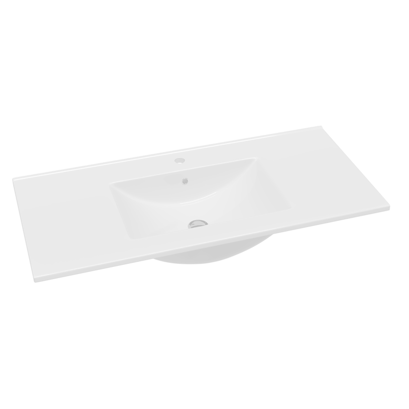 Banyetti Vatilla Wall Hung Vanity Unit with Lira Basin - 1000mm Ostippo Oak