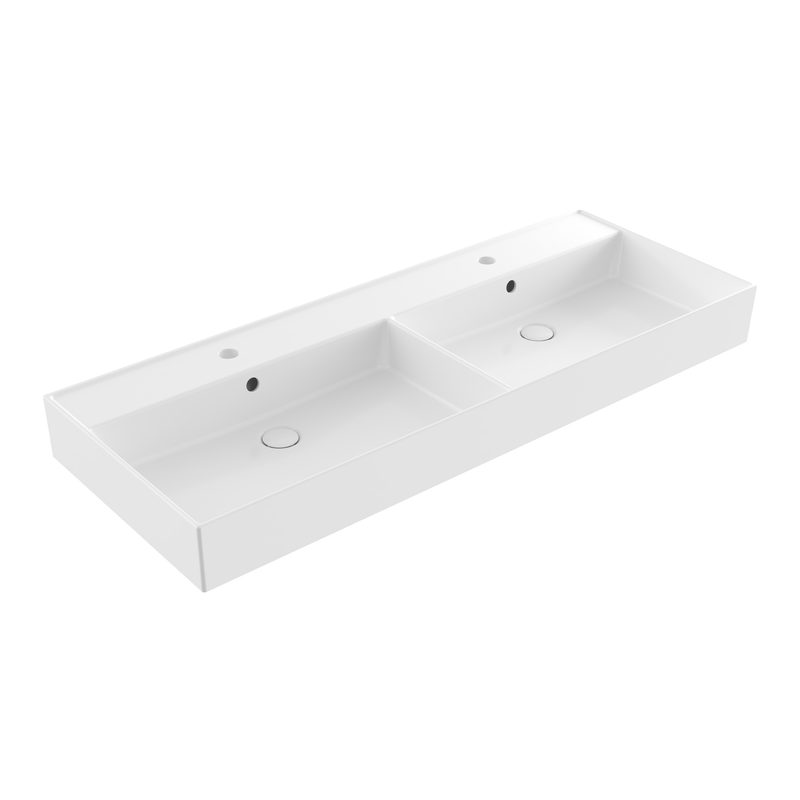 Banyetti Vatilla Wall Hung Vanity Unit with Veneto 2 Tap Hole Basin - 1200mm Cemento Grey
