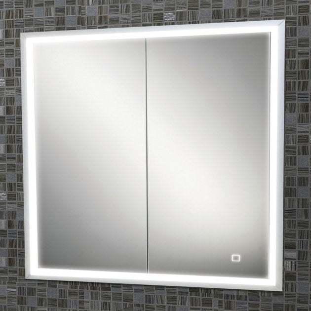 HIB Vanquish 800mm Double Door Recessed LED Bathroom Cabinet
