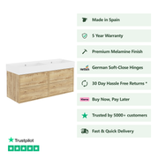 1200mm / Veneto No Tap Hole Basin