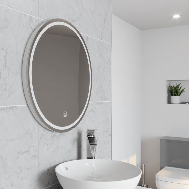 KV Vista 600mm Circular LED Mirror with Touch Switch & Demister