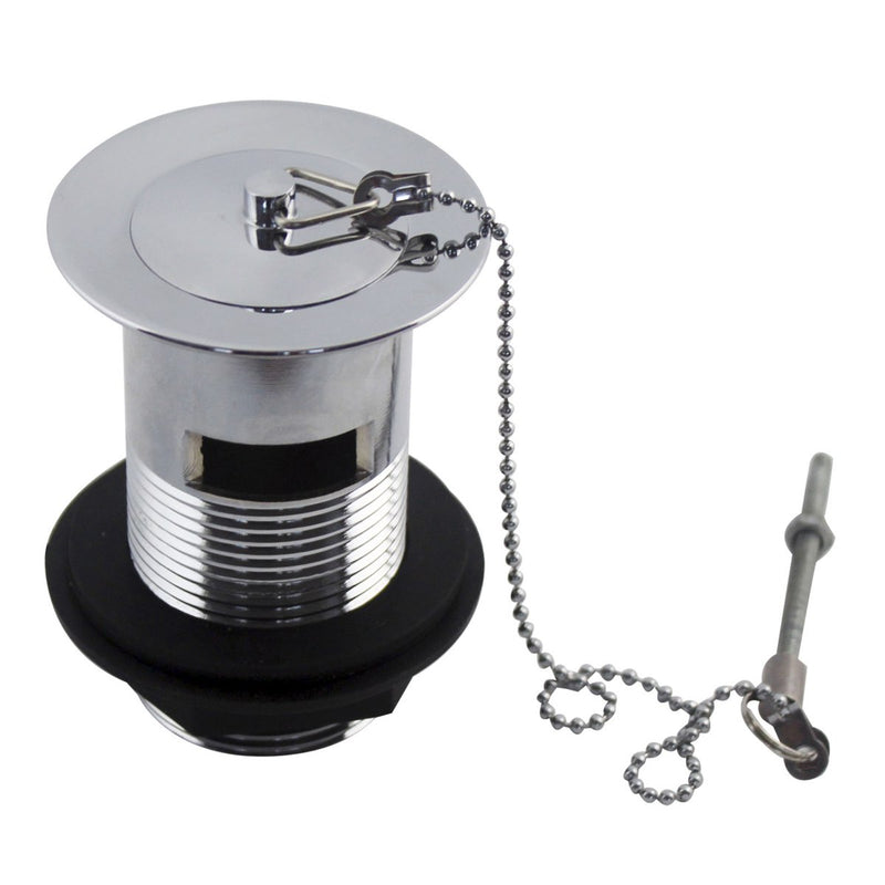 KV Basin Waste with Brass Plug & Ball Chain - Chrome