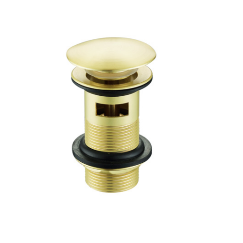 ATC Slotted Click Clack Basin Waste - Brushed Brass