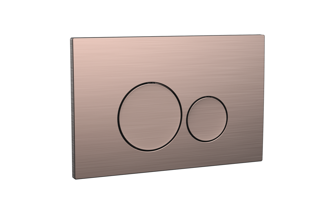 Kraft Lusso Round Dual Flush Button - Brushed Bronze