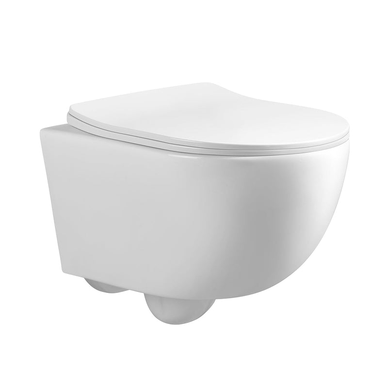 Banyetti Scene Rimless Wall Hung Toilet - Gloss White
