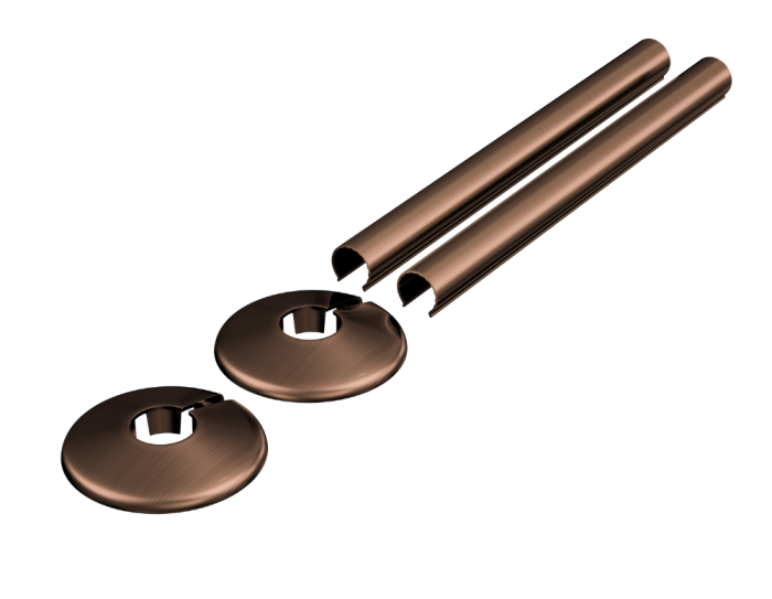 Banyetti 200mm x 18mm Sleeve Collar Set - Brushed Bronze