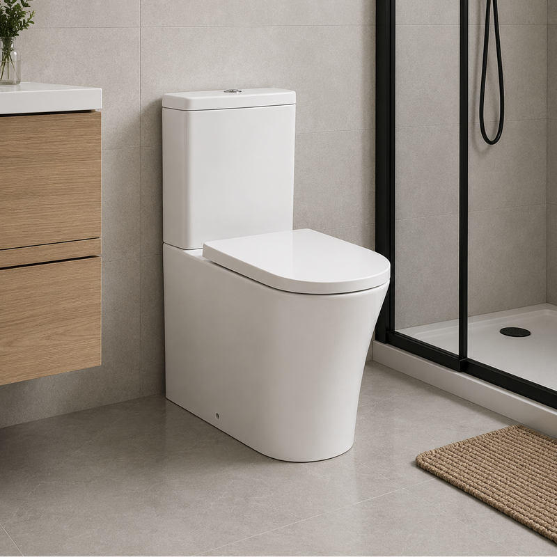 KV Kameo Close Coupled Back to Wall Toilet with Soft Close Seat