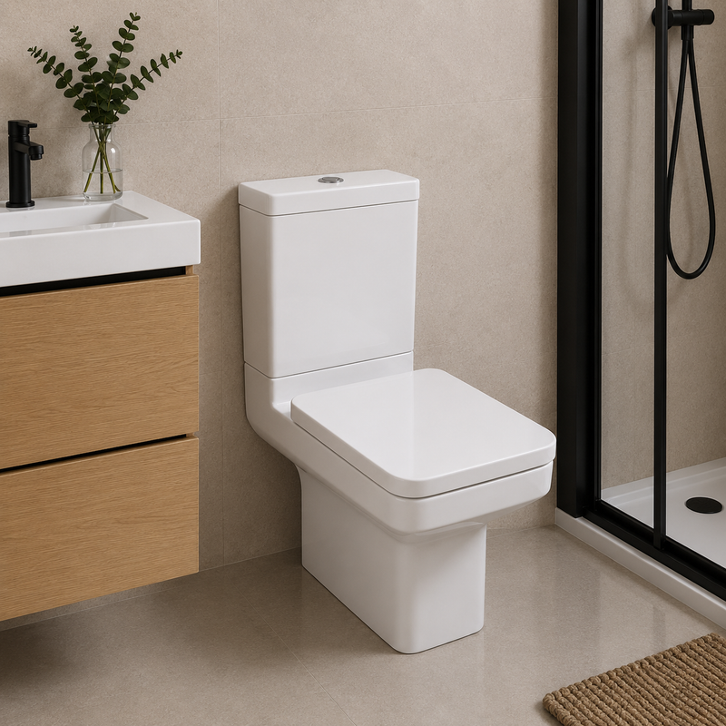 KV Trim Close Coupled Toilet with Soft Close Seat