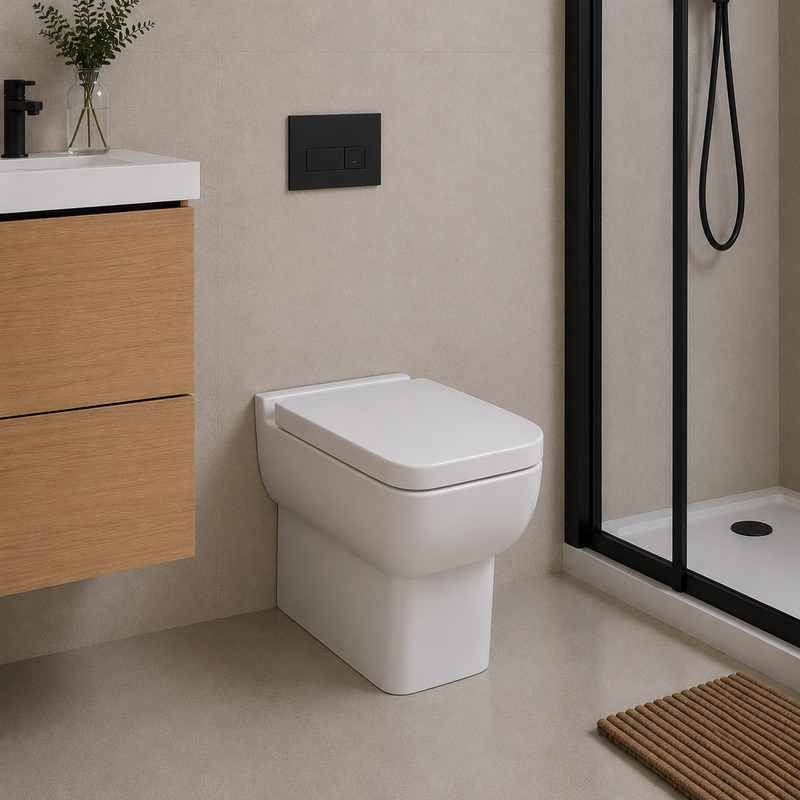 KV Options 600 Back to Wall WC Pan with Soft Close Seat
