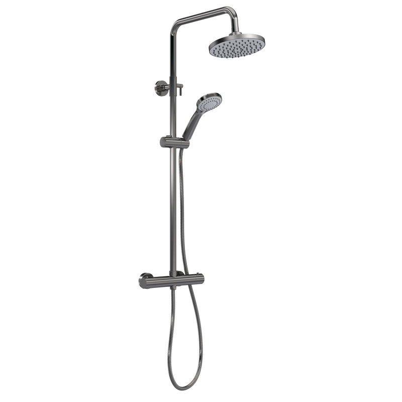 NOVA Round Thermostatic Bar Shower System with Shower Kit – Select Colour