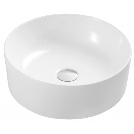KV Lois 425mm Round Countertop Basin - White