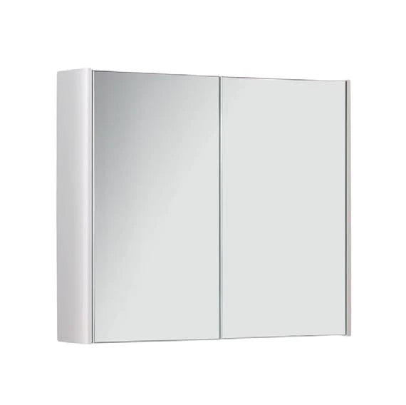 Kartell KVIT Options 800mm Mirror Cabinet - White Gloss