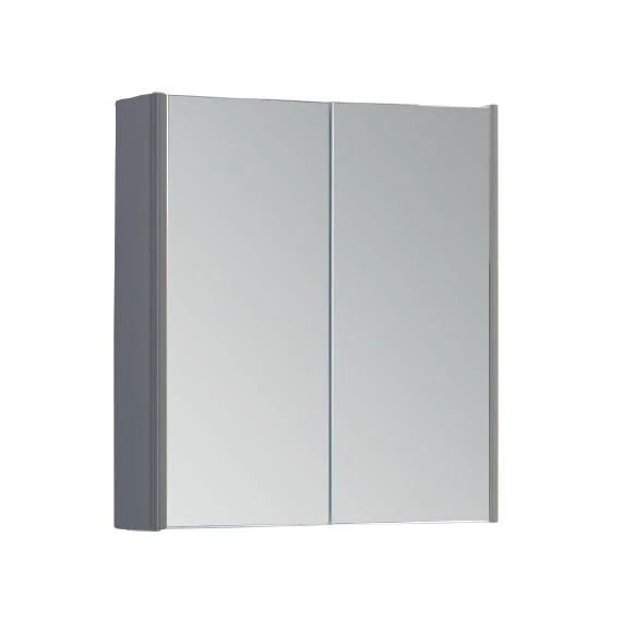 Kartell KVIT Options 600mm Mirror Cabinet - Basalt Grey