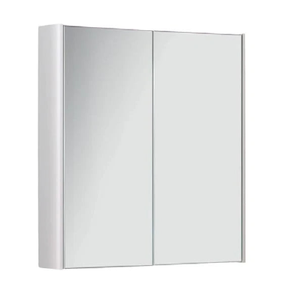 KV Options 500mm Mirror Cabinet - White Gloss