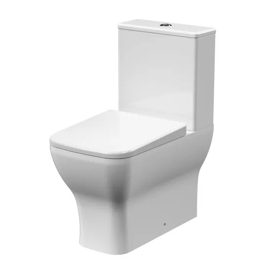 NOVA Ava Flush Rimless Toilet Pan, Cistern & Soft Close Seat