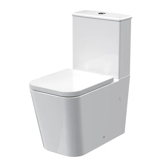 NOVA Ava Rimless Flush to Wall Pan with Cistern and Seat