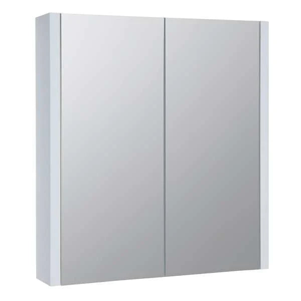 Kartell KVIT Purity 800mm Mirror Cabinet - White Gloss
