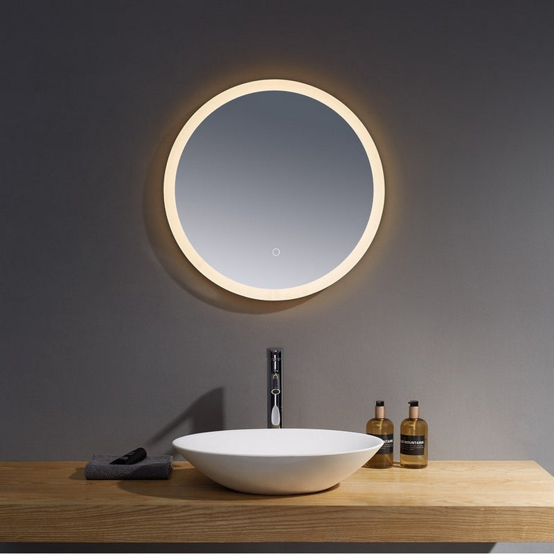 KV Burleigh Round LED Mirror – 3-Tone Light, Demister, Touch Sensor – Various Sizes