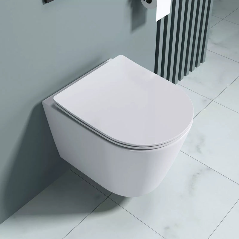 Linea Arch Rimless Wall Hung Toilet with Soft Close Seat