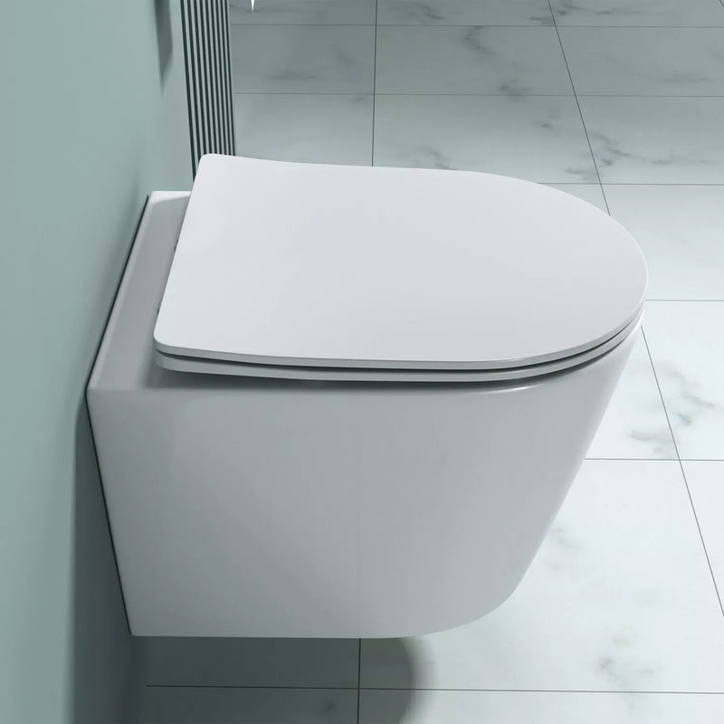 Linea Arch Rimless Wall Hung Toilet with Soft Close Seat