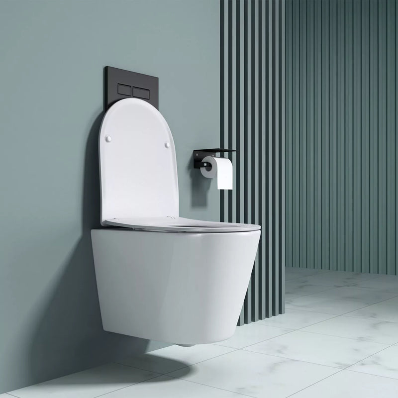 Linea Arch Rimless Wall Hung Toilet with Soft Close Seat