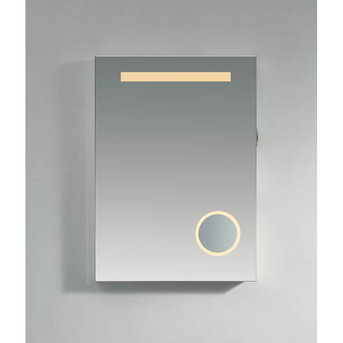Kartell KVIT Sherston 700 x 500 Portrait Mirror with Halo Touch Sensor, 3 Tone Ambient Lighting, Dual Socket & Demister