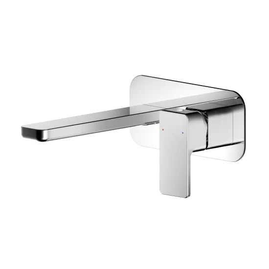 NOVA Windon Wall Mounted 2 Tap Hole Basin Mixer With Plate - Select Colour