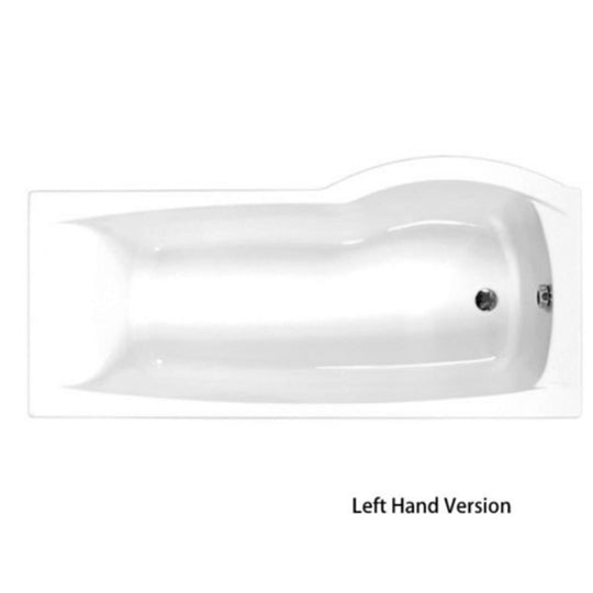 Carron Aspect Eco 1700mm P-Shaped Shower Bath - Left Hand