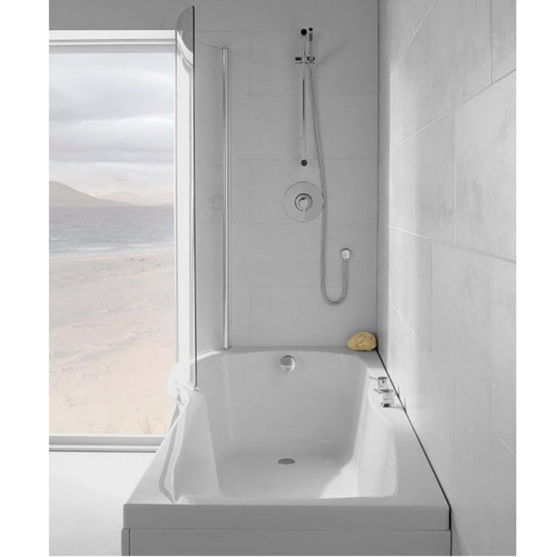 Carron Eco Aspect P-Shaped Shower Bath - Left/Right Hand