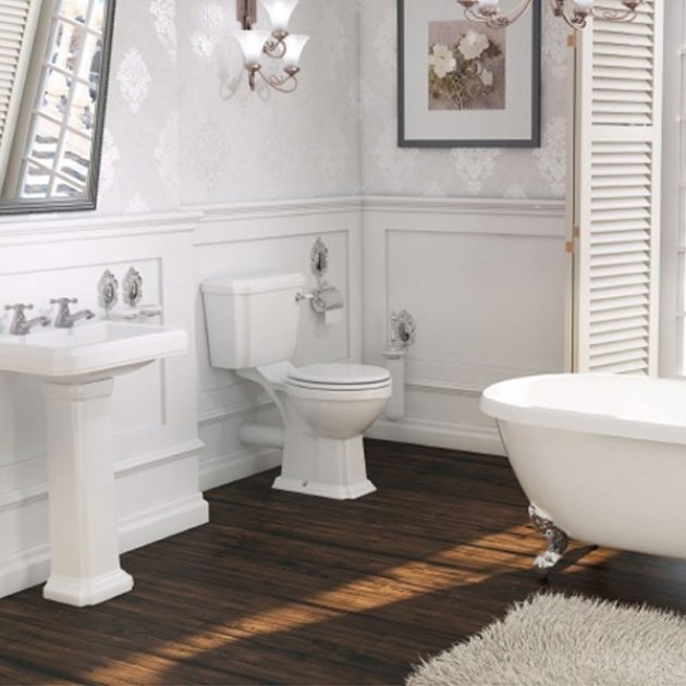 KV Astley Traditional Close Coupled Toilet with Soft Close Seat