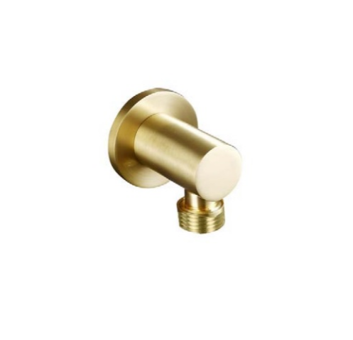 Alan T Carr Aula Wall Outlet Elbow - Brushed Brass