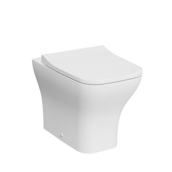 Kartell KVIT Eklipse Square Back to Wall WC Pan with Soft Close Seat